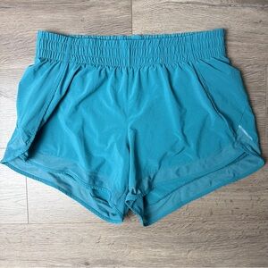 💠 Like New Athleta Mesh Racer Run Shorts Teal Women’s Athletic Running Shorts S